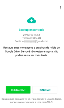 restaurar backup whatsapp google drive no iphone