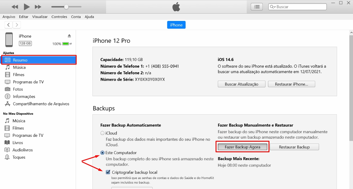 backup whatsapp no itunes