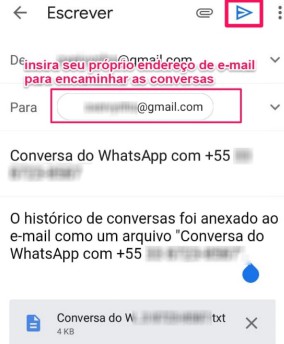 como transferir backup do whatsapp do android para iphone