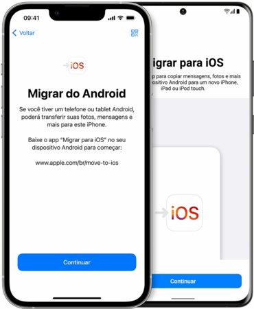 Migrar do Android para o iPhone, iPad ou iPod touch - Suporte da Apple (BR)