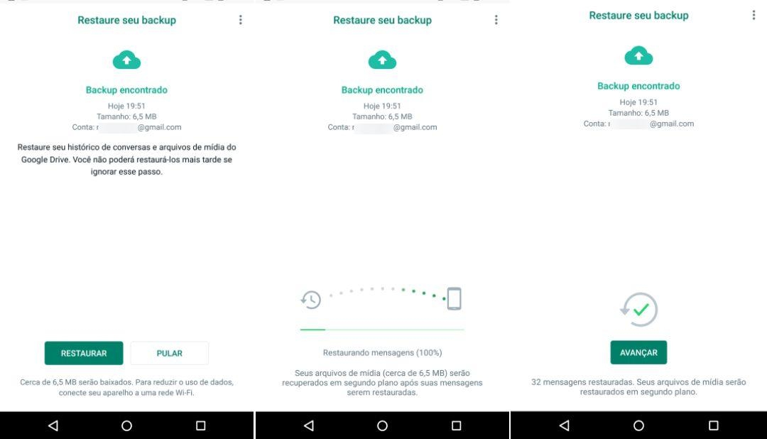 transferir msg ao novo celular